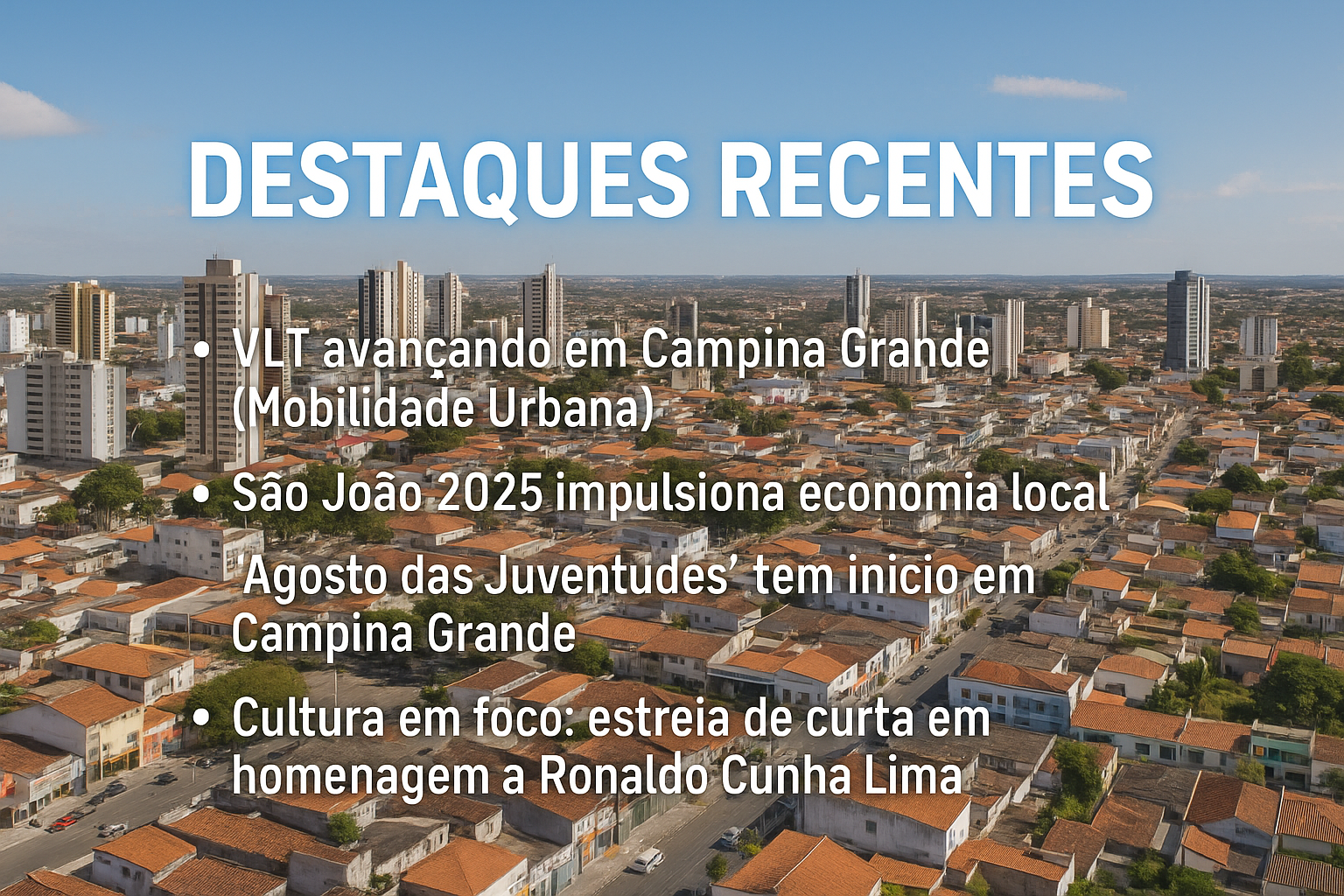 Campina Grande em Movimento: Progresso, Cultura e Tradição