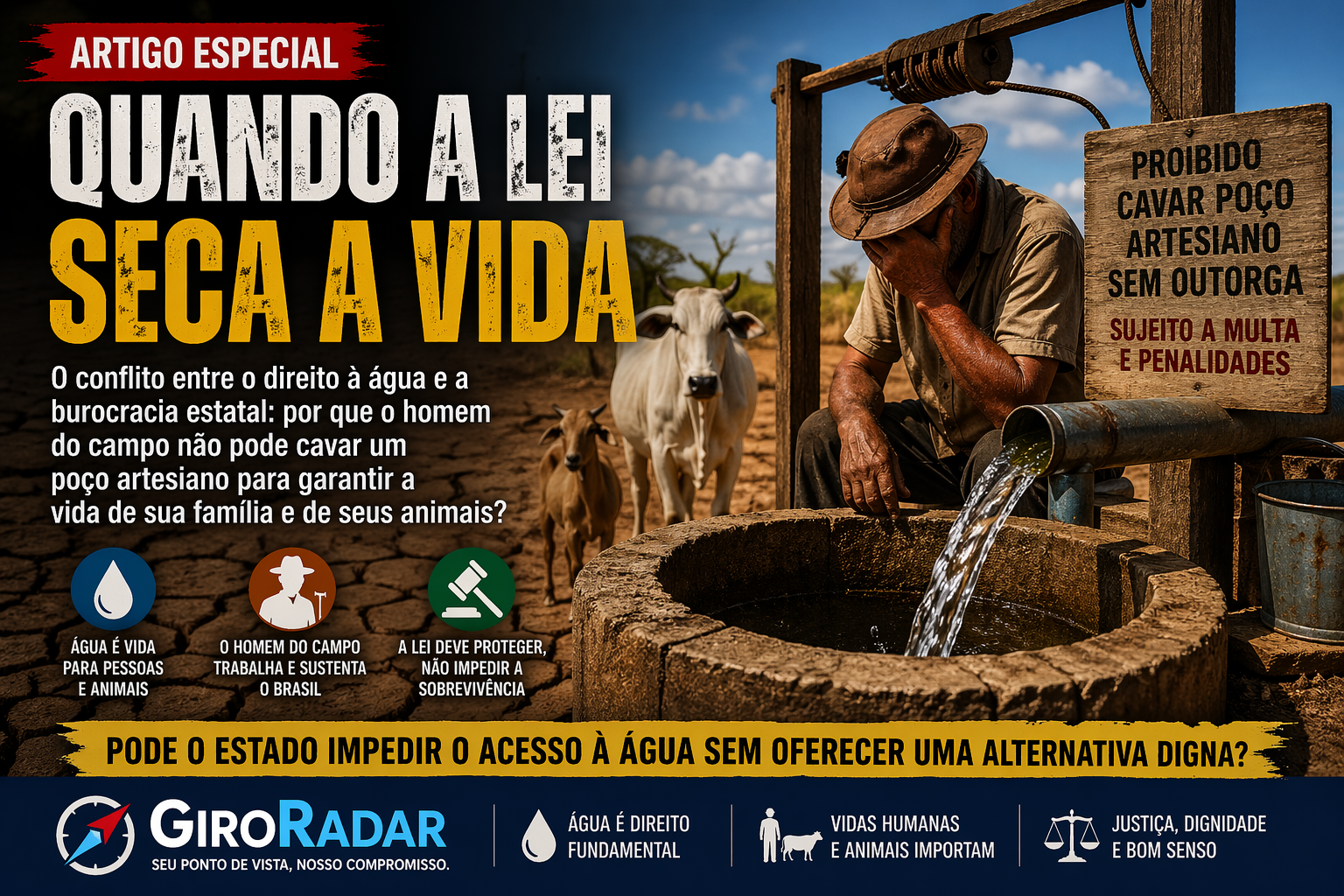 Quando a Lei Seca a Vida: O Conflito Entre o Direito à Água e a Burocracia Estatal no Brasil Rural